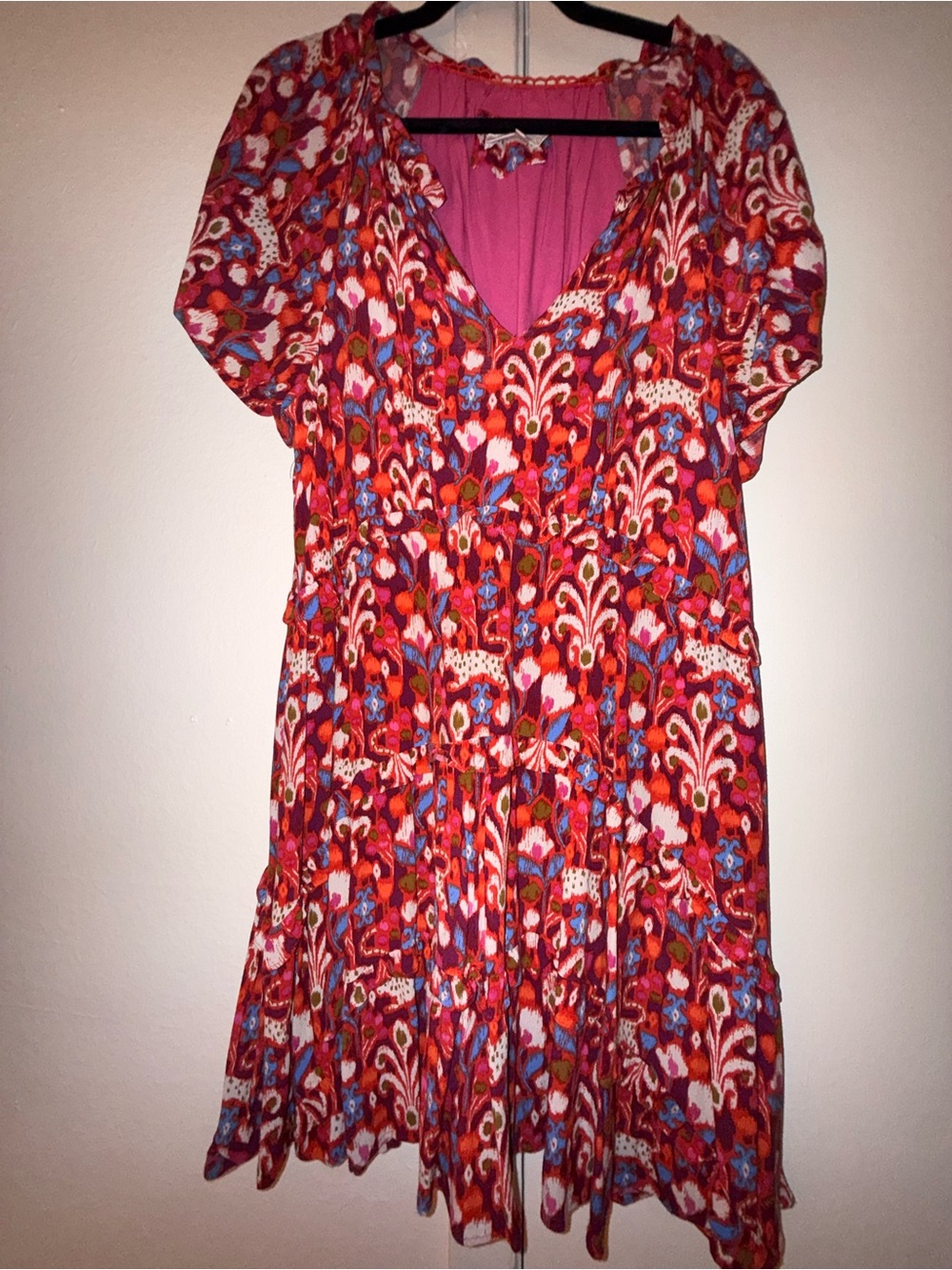 Anthropologie Robin Ikat Pink Dress